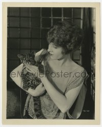 5x856 STRANGERS' BANQUET 8x10 still 1922 great close up of pretty Claire Windsor with leopard cub!