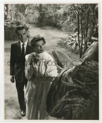 5x864 SUDDENLY, LAST SUMMER 7.75x9.75 still 1960 Montgomery Clift & Katharine Hepburn by statue!