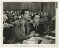 5x925 TRUE CONFESSION 8x10 still 1937 Carole Lombard & mustached Fred MacMurray in courtroom!