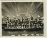 5x933 UNKNOWN STILL 8x10 still 1930s sexy all-girl band in top hats, please help identify!
