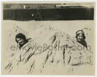 5x941 VIOLA DANA/SHIRLEY MASON 7.75x10 still 1920s playing around in sand mounds at the beach!