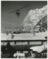 5x959 WHERE EAGLES DARE deluxe 8x10 still 1968 soldiers watch helicopter fly over enemy base!