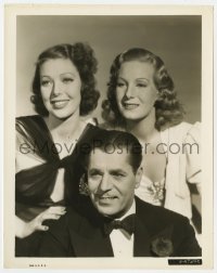 5x964 WIFE, HUSBAND & FRIEND 8x10.25 still 1939 Warner Baxter with Loretta Young & Binnie Barnes!