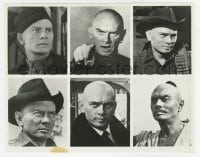 5x991 YUL BRYNNER 7.75x10 still 1973 portraits from six of his best, including Magnificent Seven!