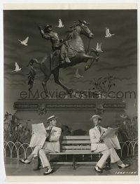 5x993 ZIEGFELD FOLLIES 7.5x10 still 1945 Fred Astaire & Gene Kelly meet for the first time in park!