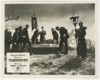 5x317 FRANKENSTEIN English FOH LC R1957 men lowering coffin into ground, Science's Monster Terror!