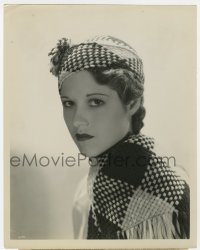 5x261 DOROTHY WILSON 8x10 still 1930s dressed in braided black & white to go to Riviera polo games!