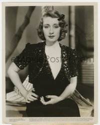 5x470 JOAN BLONDELL 8x10 still 1937 in smart sequined cocktail frock with charming neckline!