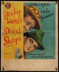 5y175 MICKEY DANIELS/DAVID SHARPE Belgian 1930s completely different art of the comic duo, rare!