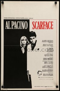5y181 SCARFACE Belgian 1983 Al Pacino as Tony Montana, Michelle Pfeiffer!