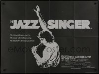 5y309 JAZZ SINGER British quad 1981 artwork of Neil Diamond singing into microphone, re-make!