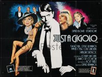 5y313 JUST A GIGOLO British quad 1981 David Hemmings directed, David Bowie, sexy Chantrell art!