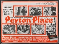 5y322 PEYTON PLACE British quad R1960s Lana Turner, from the novel by Grace Metalious!