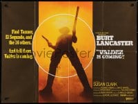5y336 VALDEZ IS COMING British quad 1971 Burt Lancaster, written by Elmore Leonard!