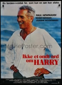 5y047 HARRY & SON Danish 1984 Paul Newman & Robby Benson are father and son, different close-up!