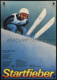 5y629 STARTFIEBER East German 23x32 1986 sports skiing melodrama starring Klaus Manchen!