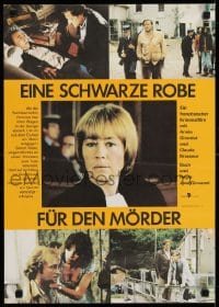 5y667 UNE ROBE NOIRE POUR UN TUEUR East German 16x23 1982 Annie Girardot, Brasseur, different!