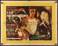 5y284 KID FOR TWO FARTHINGS English 1/2sh 1956 art of sexy Diana Dors, directed by Carol Reed!
