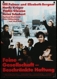5y104 HIGH SOCIETY LIMITED German 1982 completely different art of Lilli Palmer and rifle/violin!