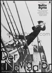 5y113 NAVIGATOR German R1974 completely different image of Buster Keaton on ship by Hans Hillmann!