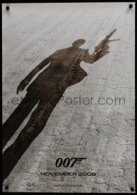 5y116 QUANTUM OF SOLACE teaser DS German 2008 Daniel Craig as James Bond, cool shadow image!