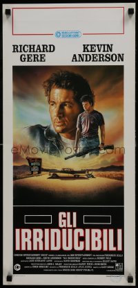 5y937 MILES FROM HOME Italian locandina 1988 different art of Richard Gere by Renato Casaro!