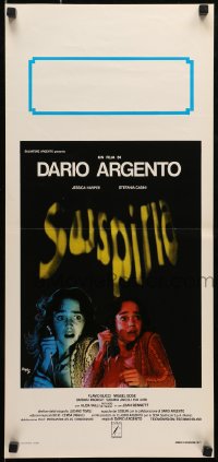 5y977 SUSPIRIA Italian locandina 1977 classic Dario Argento horror, yellow title style, Almoz art!