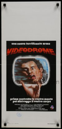 5y993 VIDEODROME Italian locandina 1985 David Cronenberg, James Woods, Debbie Harry, different!