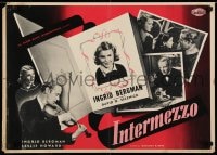 5y830 INTERMEZZO group of 2 Italian 19x27 pbustas R1958 Ingrid Bergman is in love with Howard!