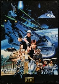 5y511 RETURN OF THE JEDI style A Japanese 1983 George Lucas, cast montage, Yamakatsu!