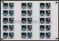 5y467 EMPIRE STRIKES BACK/RETURN OF THE JEDI Japanese 17x25 uncut ticket sheet 1980s poster images!