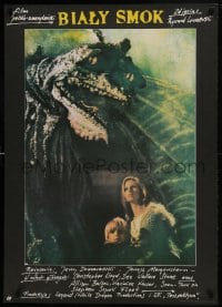 5y752 LEGEND OF THE WHITE HORSE Polish 26x37 1986 Christopher Lloyd, great image of dragon!