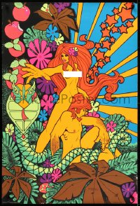 5z866 ADAM & EVE 24x36 Canadian commercial poster 1970s sexy psychedelic art!