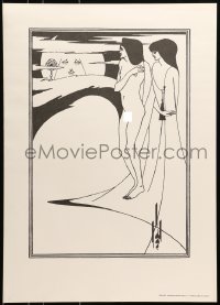 5z873 AUBREY BEARDSLEY #1504 20x28 German commercial poster 1960s cool sexy art by the artist!
