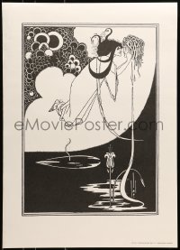 5z872 AUBREY BEARDSLEY #1503 20x28 German commercial poster 1960s cool sexy art by the artist!