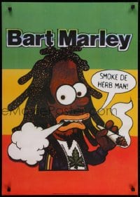 5z876 BART MARLEY 24x33 English commercial poster 1990s wild mash up of Bob Marley & Bart Simpson!