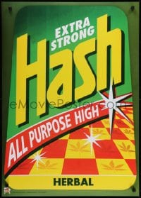 5z906 EXTRA STRONG HASH 24x34 English commercial poster 2000s parody art of a household cleanser!