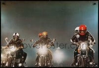 5z914 HONDA POWER 25x37 Italian commercial poster 1972 several riders on Honda motorcycles!