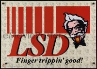 5z922 LSD FINGER TRIPPIN' GOOD 24x34 English commercial poster 2000s Sanders, Kentucky Fried Chicken!