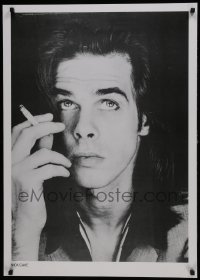 5z929 NICK CAVE 25x36 commercial poster 1980s great smoking close-up of the performer!
