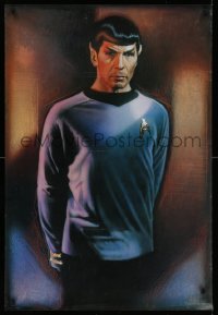 5z947 STAR TREK CREW 27x40 commercial poster 1991 Drew art of Leonard Nimoy as Spock!