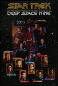 5z948 STAR TREK: DEEP SPACE NINE 24x36 commercial poster 1993 Commander Sisko, Quark & cast!