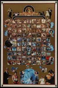 5z243 MGM DIAMOND JUBILEE 1sh 1983 images of all the Metro-Goldwyn-Mayer greats on gold background!