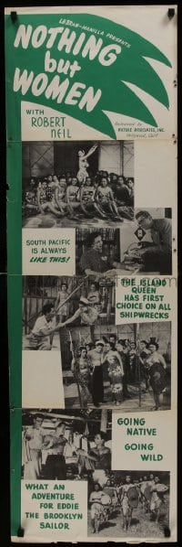 5z745 NOTHING BUT WOMEN 14x44 special timmed 1sh 1950 Heaven in the South Pacific!