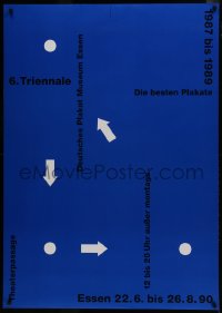 5z095 1987 BIS 1989 DIE BESTEN PLAKATE 33x47 German museum/art exhibition 1990 circles and arrows!