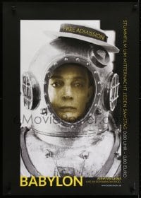 5z273 BABYLON 24x33 German film festival poster 2010s art of Buster Keaton wearing a diving helmet!