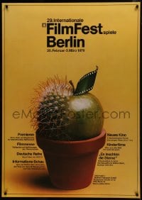 5z029 BERLIN INTERNATIONAL FILM FESTIVAL 33x47 German film festival poster 1979 great design!