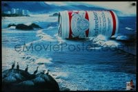 5z492 BUDWEISER beach style 19x29 advertising poster 1984 advertisement for the King of Beers!