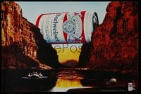 5z493 BUDWEISER canyon style 19x29 advertising poster 1984 advertisement for the King of Beers!