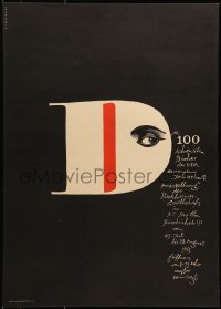 5z551 DIE 100 SCHONSTEN BUCHER DER DDR 17x23 East Germany museum/art exhibition 1963 Beautiful Books!